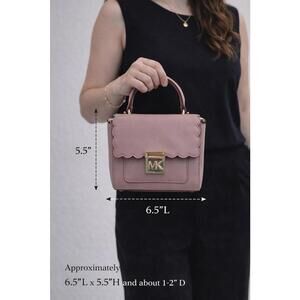 Authenticated Michael Kors Mindy Mini Pink Handbag Rare from Japan